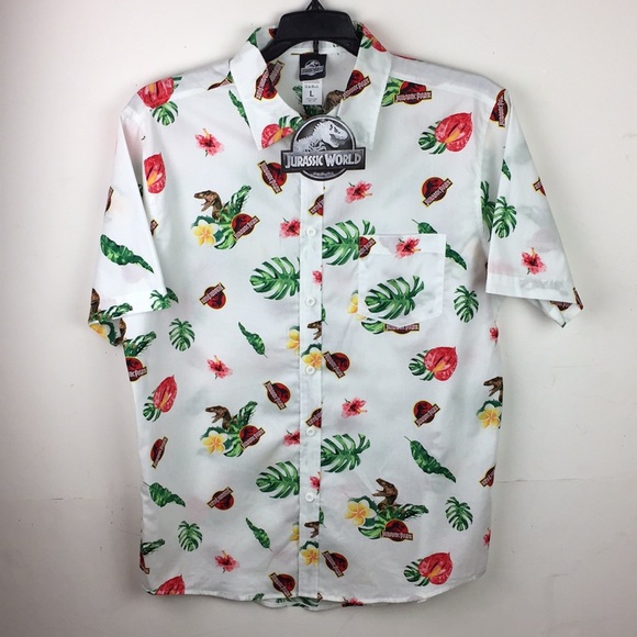 Jurassic Park World Dinosaur Short Sleeve Shirt - Picture 2 of 8